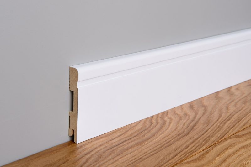 Foge LB2 MDF soklová lišta 16 x 100 x 2000 mm polomatná biela