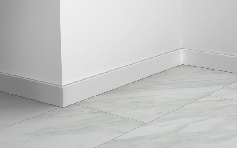 Krono Original soklová lišta z penového PVC 58 x 18 x 2400 mm biela