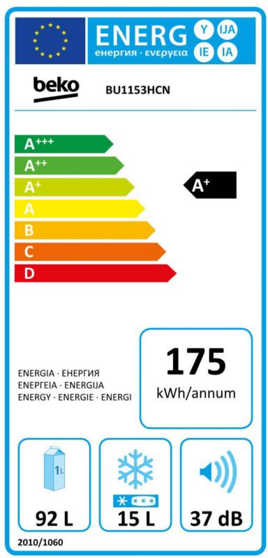 Beko BU1153HCN podpultová chladnička