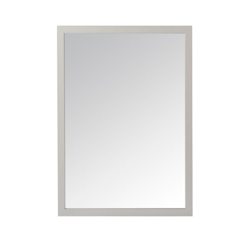 Perma obdĺžnikové zrkadlo 100 x 70 cm v sivom ráme