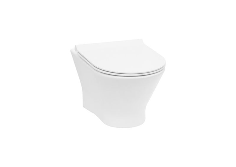 Závesné WC Roca Nexo Rimless so sedátkom z duroplastu soft-close