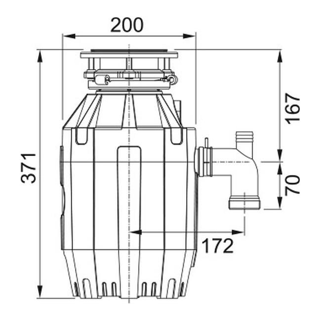 Mlynček na odpad Franke TE-75