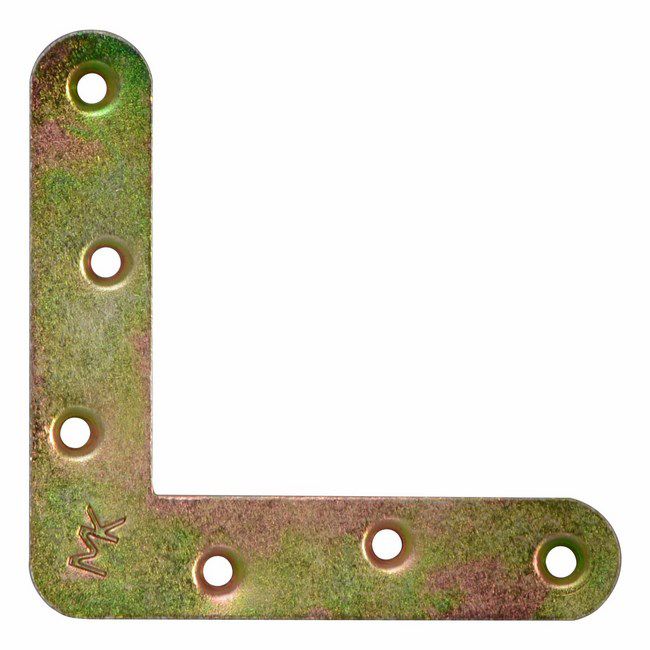 Úzky roh 17 x 80 x 80 mm, žltý pozink