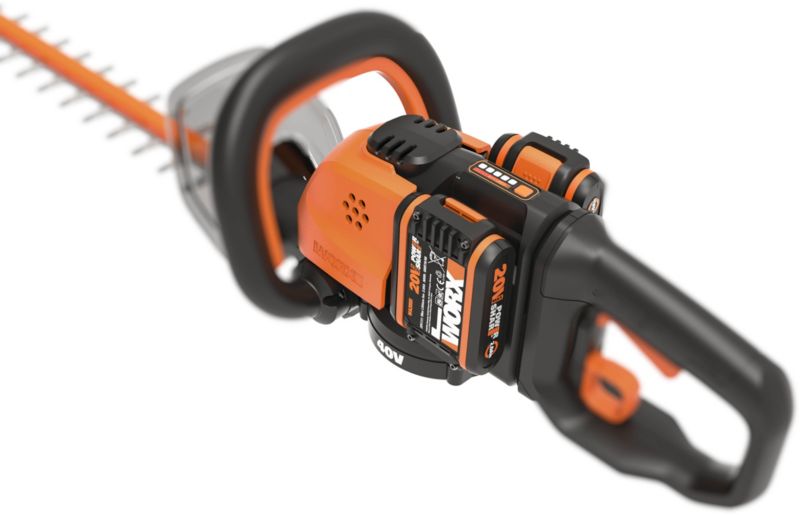 Akumulátorové nožnice na živý plot Worx Pro 2 x 20 V 60 cm