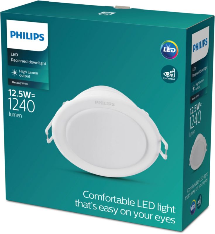 LED lampa Philips Meson 120 lm 3000 K biela