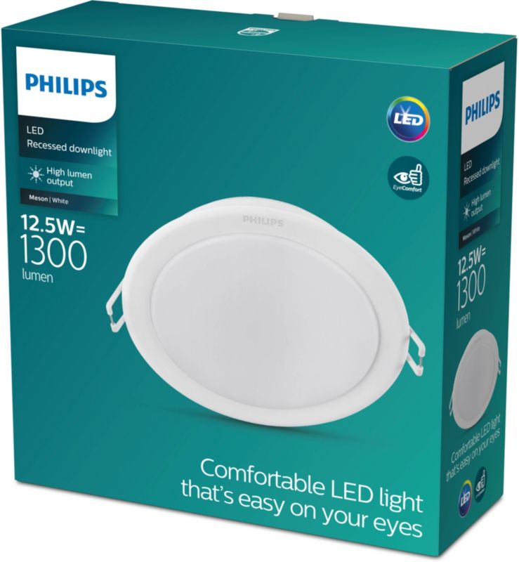 LED lampa Philips Meson 1300 lm 4000 K biela