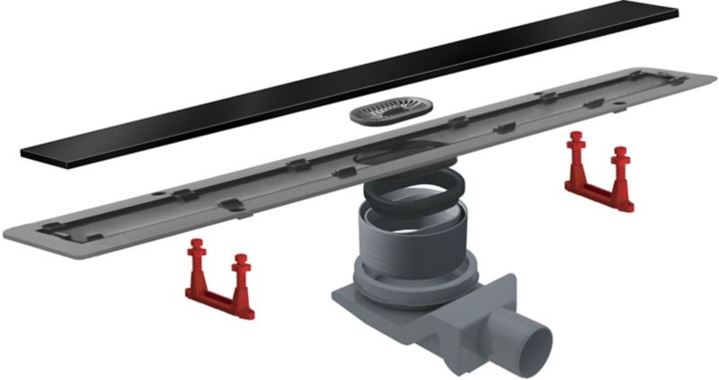 Durasan Black Glass lineárny odtok 650 mm fi 50 mm