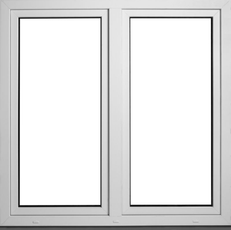 PVC otočno-sklopné okno, trojsklo, 1465 x 1435 mm, symetrické, biele