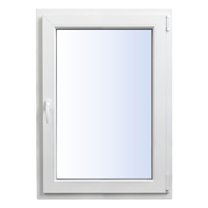 PVC výklopné a otočné okno, dvojité zasklenie, 565 x 1135 mm, pravé, biela/antracitová