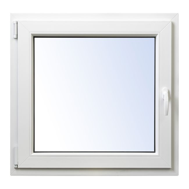 Výklopné a otočné PVC okno s dvojitým sklom, 565 x 535 mm, ľavé, biele