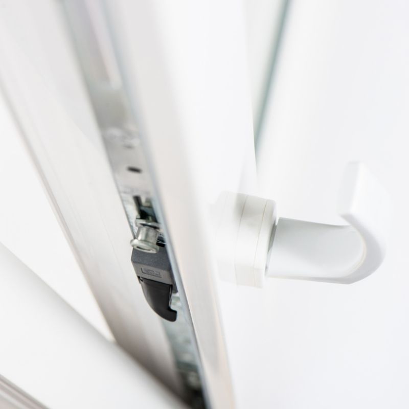 PVC výklopné a otočné okno, dvojité zasklenie, 865 x 1435 mm, ľavé, biela/antracitová