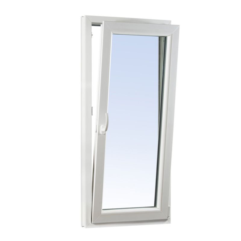 PVC sklopno-otočné okno, trojsklo, 865 x 2095 mm, pravé, biele
