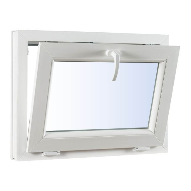 Okno PVC s trojsklom, 1165 x 835 mm, antracit