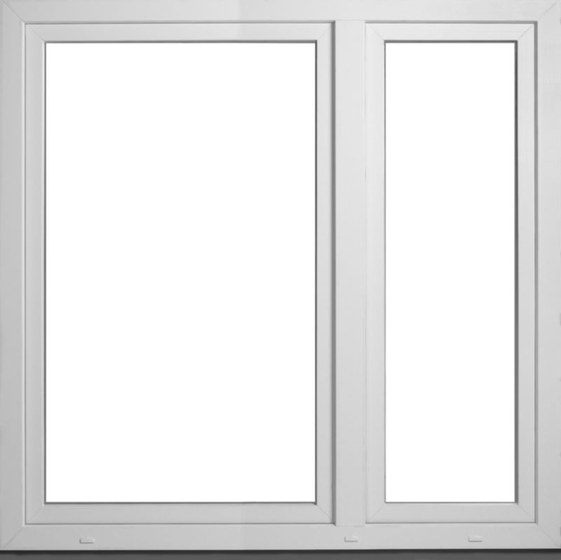 PVC otočno-sklopné okno, dvojité zasklenie, 1465 x 1435 mm, ľavé, biele