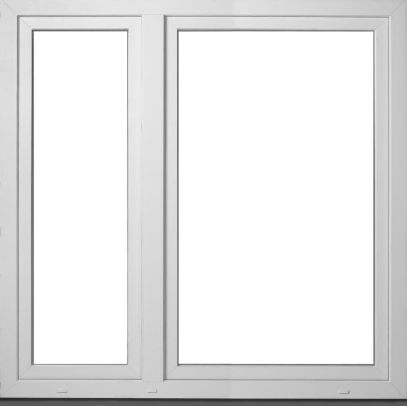 Okno PVC, otočné + otočno-sklopné, dvojsklo, 1465 x 1435 mm, pravé, biele