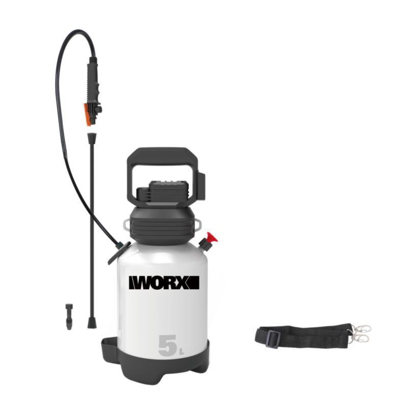 Akumulátorový tlakový postrekovač Worx 5 l 20 V