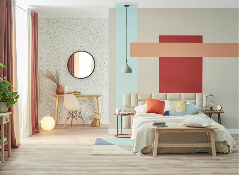 Stegu Mollis čalúnený nástenný panel, obdĺžnik 30 x 15 cm, pieskov