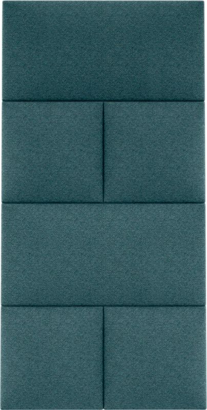 Stegu Mollis čalúnený nástenný panel, obdĺžnikový, 60 x 30 cm, modrý