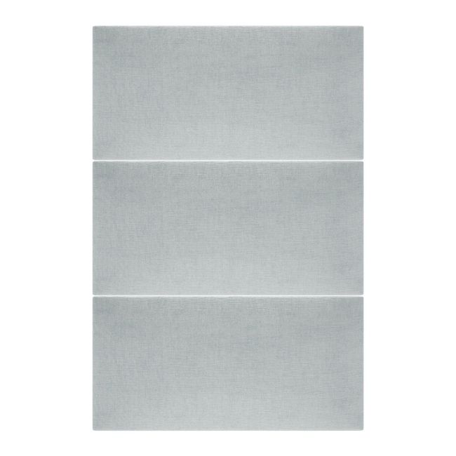Stegu Mollis čalúnený nástenný panel, obdĺžnikový, 60 x 30 cm, strieborný