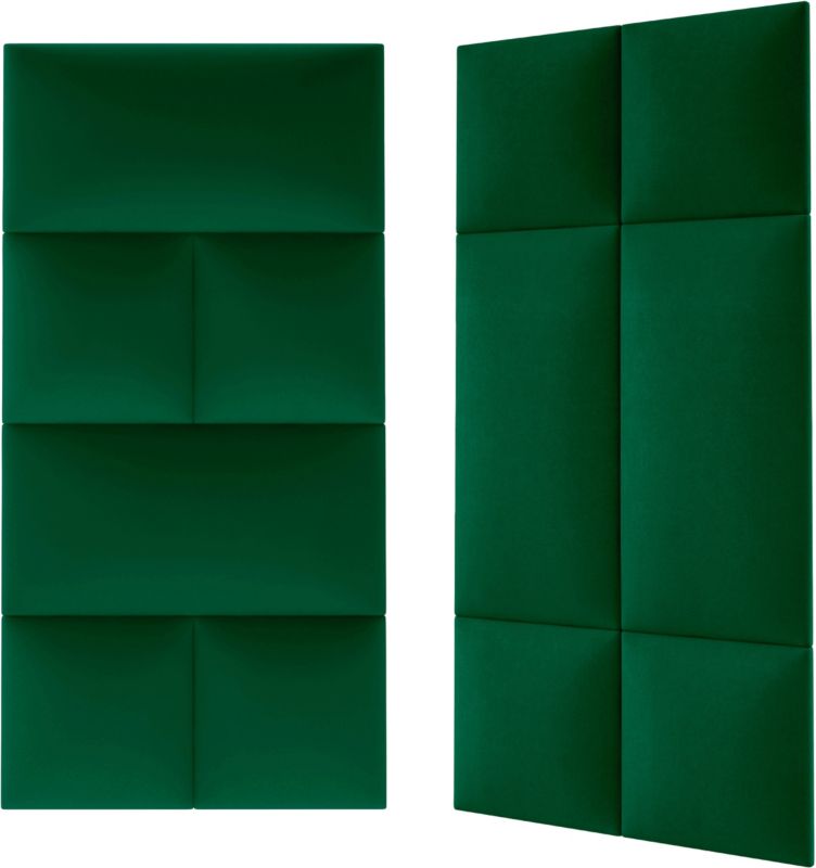 Stegu Mollis čalúnený stenový panel, obdĺžnikový, 60 x 30 cm, zelený