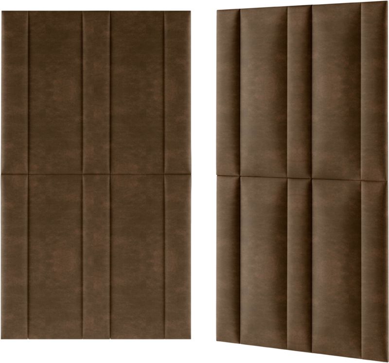 Stegu Mollis čalúnený stenový panel, obdĺžnikový, 90 x 30 cm, tmavo hnedá