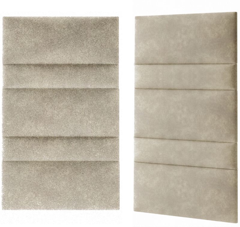 Stegu Mollis čalúnený nástenný panel, obdĺžnikový, 90 x 30 cm, svetlohnedý
