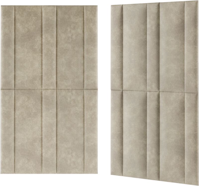 Stegu Mollis čalúnený nástenný panel, obdĺžnikový, 90 x 30 cm, svetlohnedý