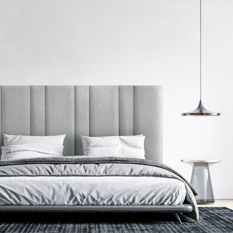 Stegu Mollis čalúnený nástenný panel, obdĺžnikový, 90 x 30 cm, strieborný