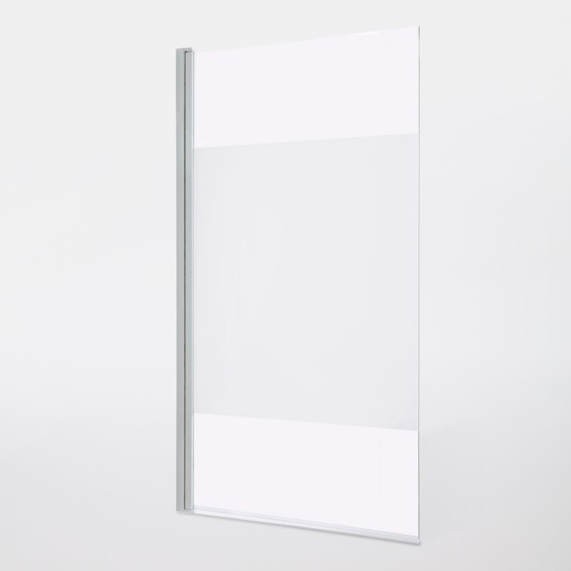 Calera vaňová zástena, 1-dielna, 140 x 85 cm, biely dekor