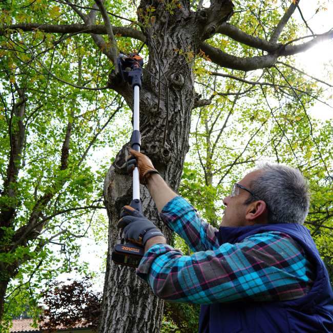 Mini tyčová píla Worx 20 V 12 cm
