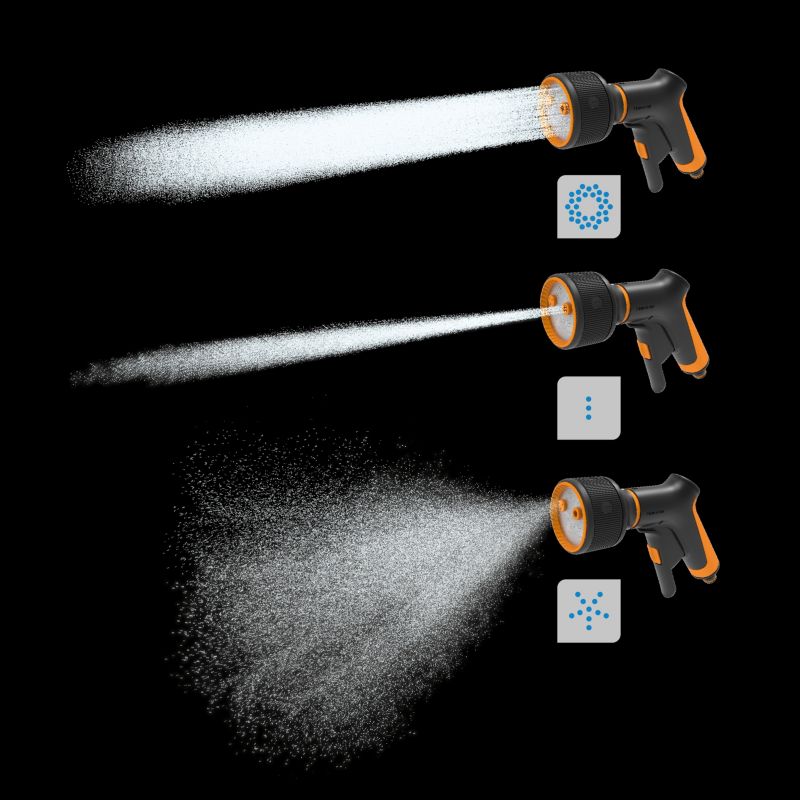 Striekacia pištoľ Fiskars Comfort s 3 funkciami