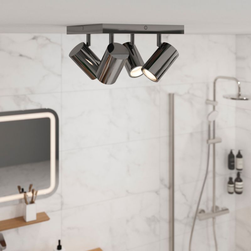 Plafon  Tellot 4 x GU10 IP44 chróm