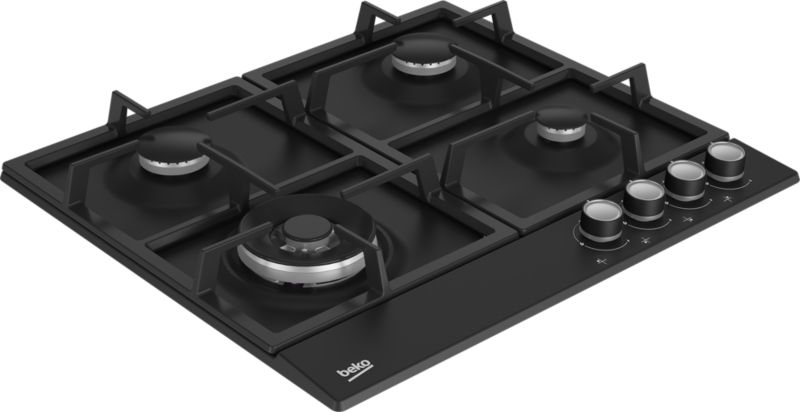 Beko HIAW64225SB plynová varná doska 58 cm 4 horáky