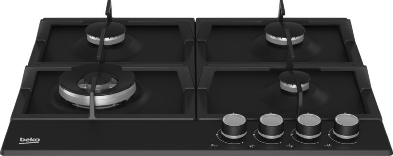 Beko HIAW64225SB plynová varná doska 58 cm 4 horáky