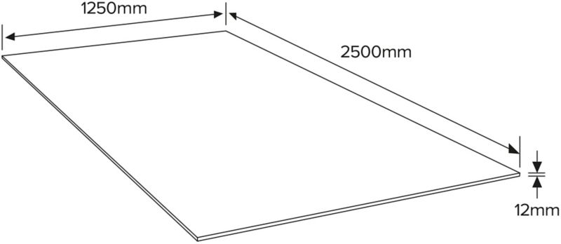 OSB 3 Kronobuild doska 2500 x 1250 x 12 mm 3,125 m2