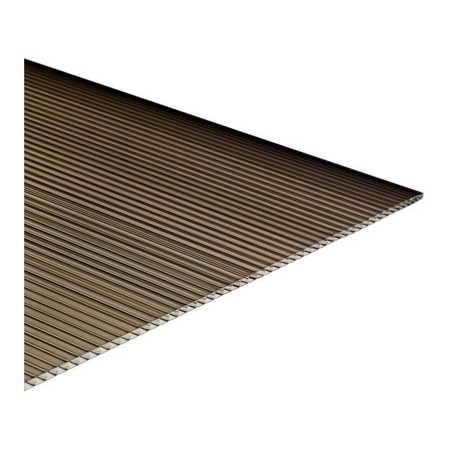 Palram hnedá viacstenná polykarbonátová doska 0,98 x 2 m 16 mm 1,96 m2