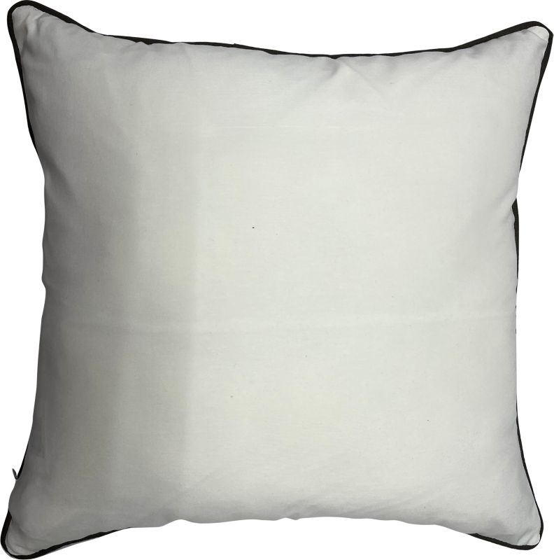 Bavlnený vankúš 45 x 45 cm s modrým a žltým lemom