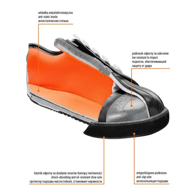 Pracovná obuv NEO s oceľovou tužinkou, veľkosť 43