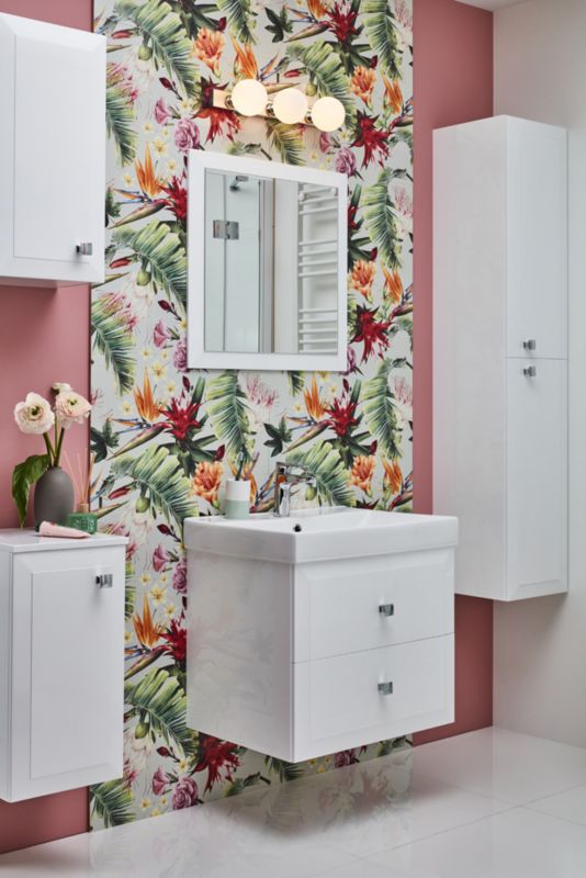 Mirano Vena biely závesný polostĺpik