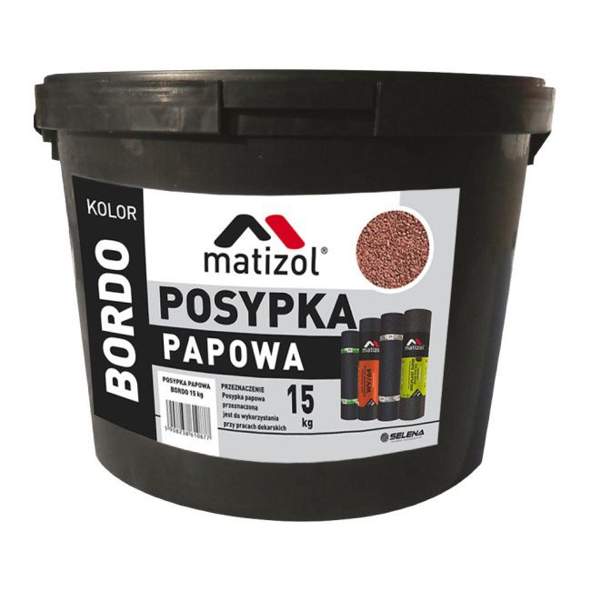 Krytina Matizol z plsti, vedro 15 kg, bordová