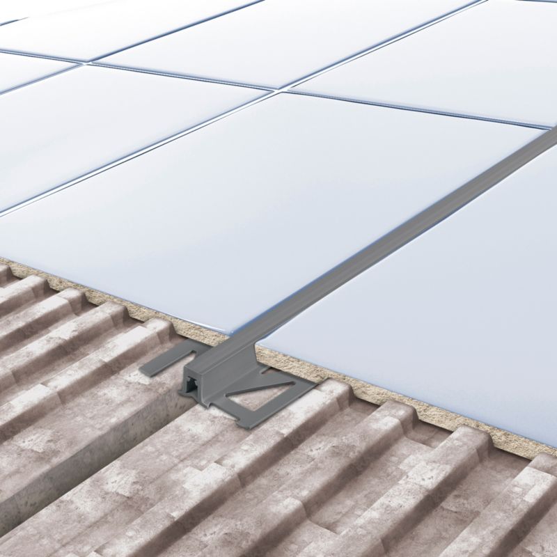 PVC dilatačný profil Diall 10 mm tmavosivý 2,5