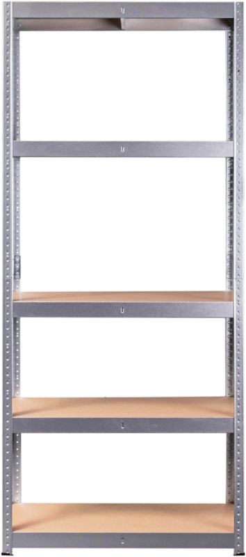 Pozinkovaný kovový regál, 5 políc, 179 x 80 x 40 cm