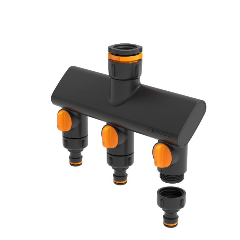 Fiskars Comfort on/off 3-cestný rozdeľovač