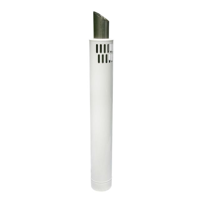 Spiroflex dvojplášťová výstupná rúrka 80/125 mm biela 1 m