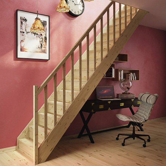 Priame drevené schody EGD 080RC