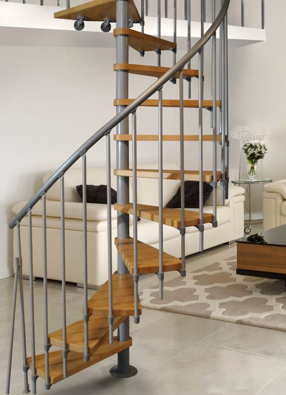 Atrium System Novo točité schodisko 271,4-313,5 cm šedé