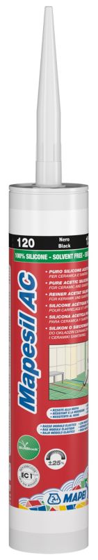 Mapei Mapesil AC 120 silikón čierny 310 ml