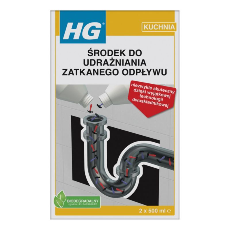 HG čistič odtokov 2 x 0,5 l