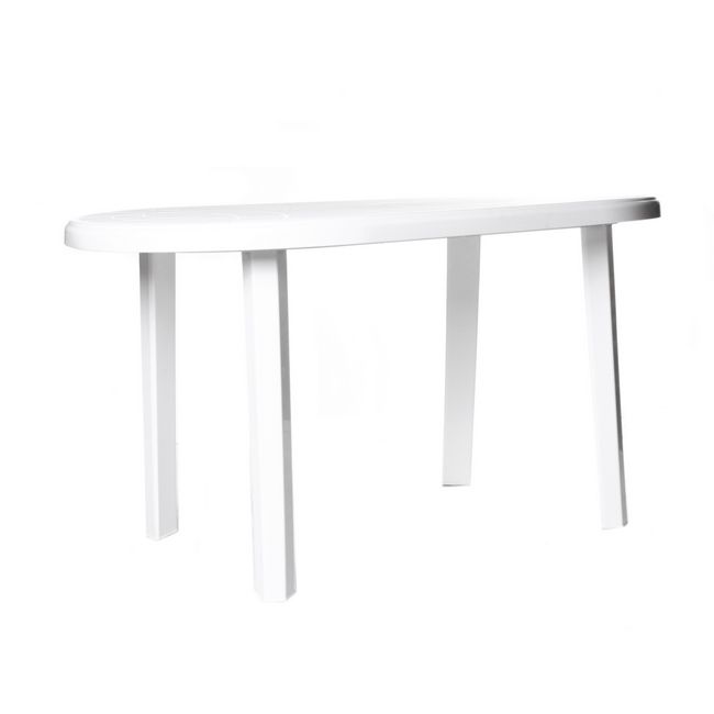 Jantar oválny stôl 85 x 135 x 70 cm biely