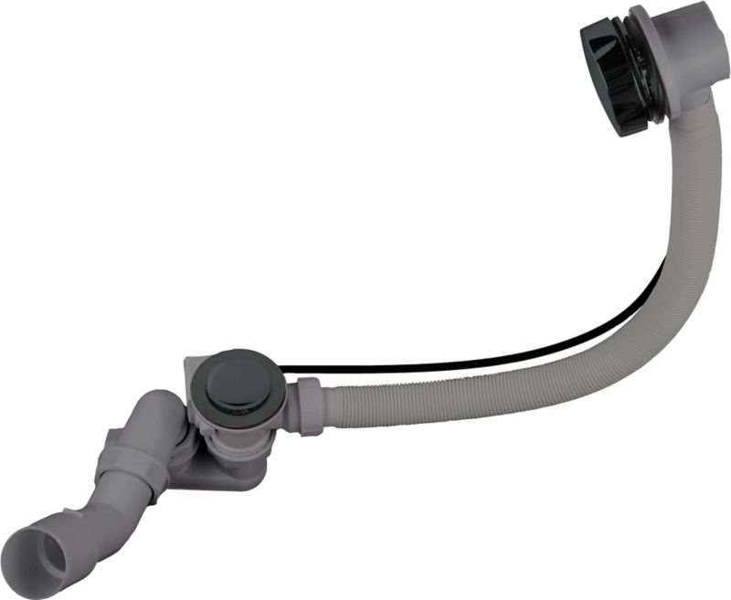 Automatický vaňový sifón čiernej farby